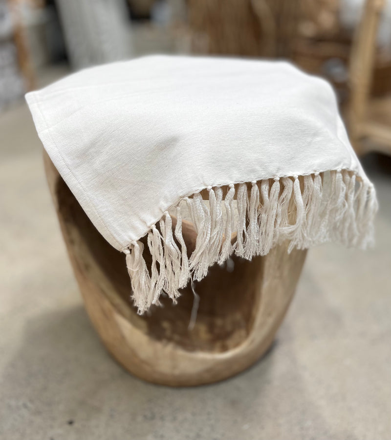 Natural table runner / bed throw. Usually $65