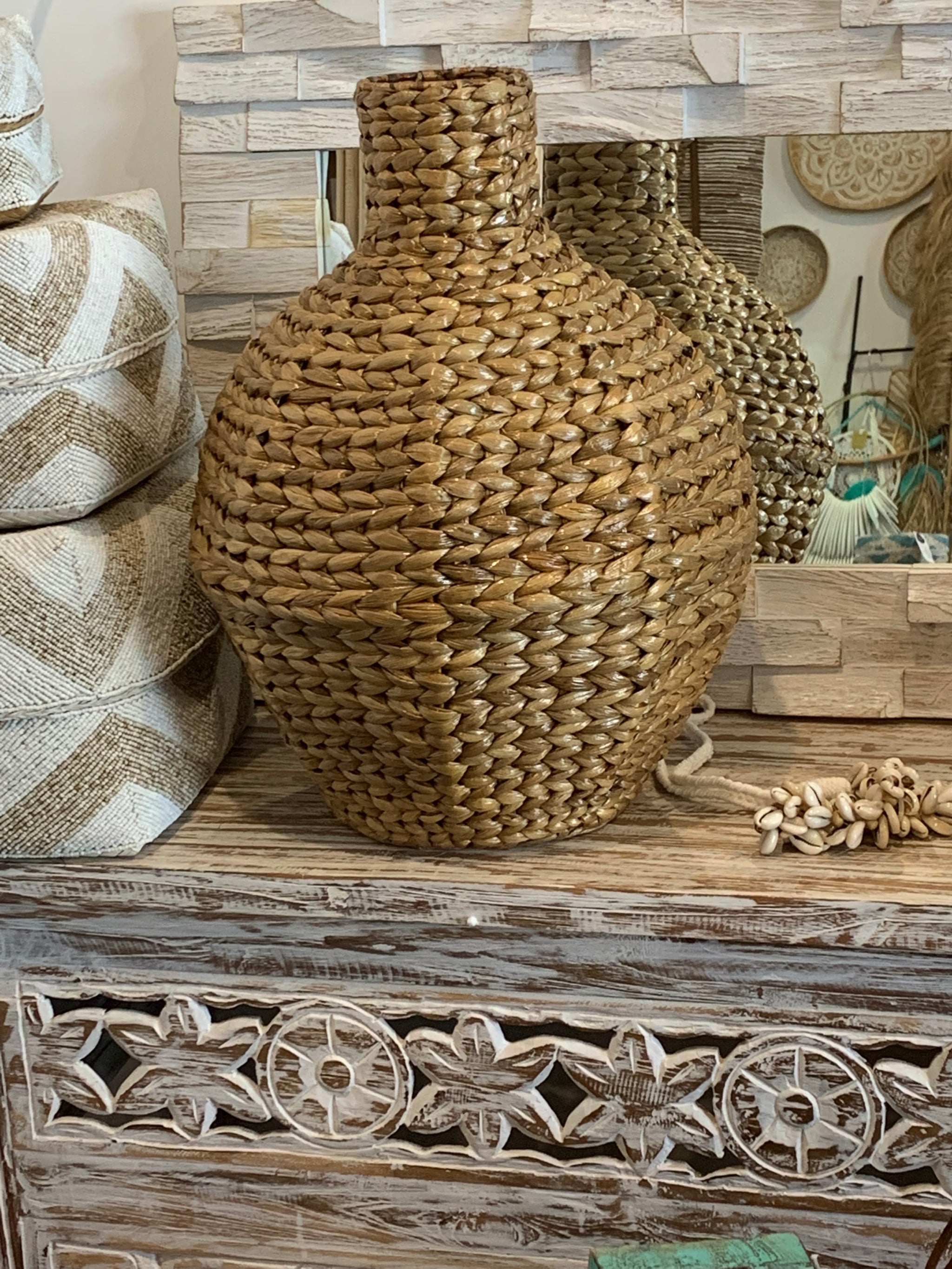 Water hyacinth vase 50cm h