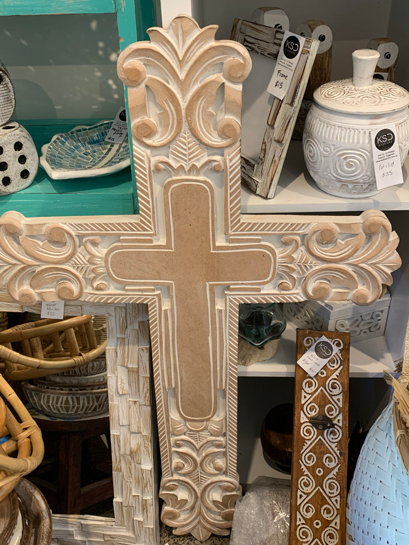 Large carved cross