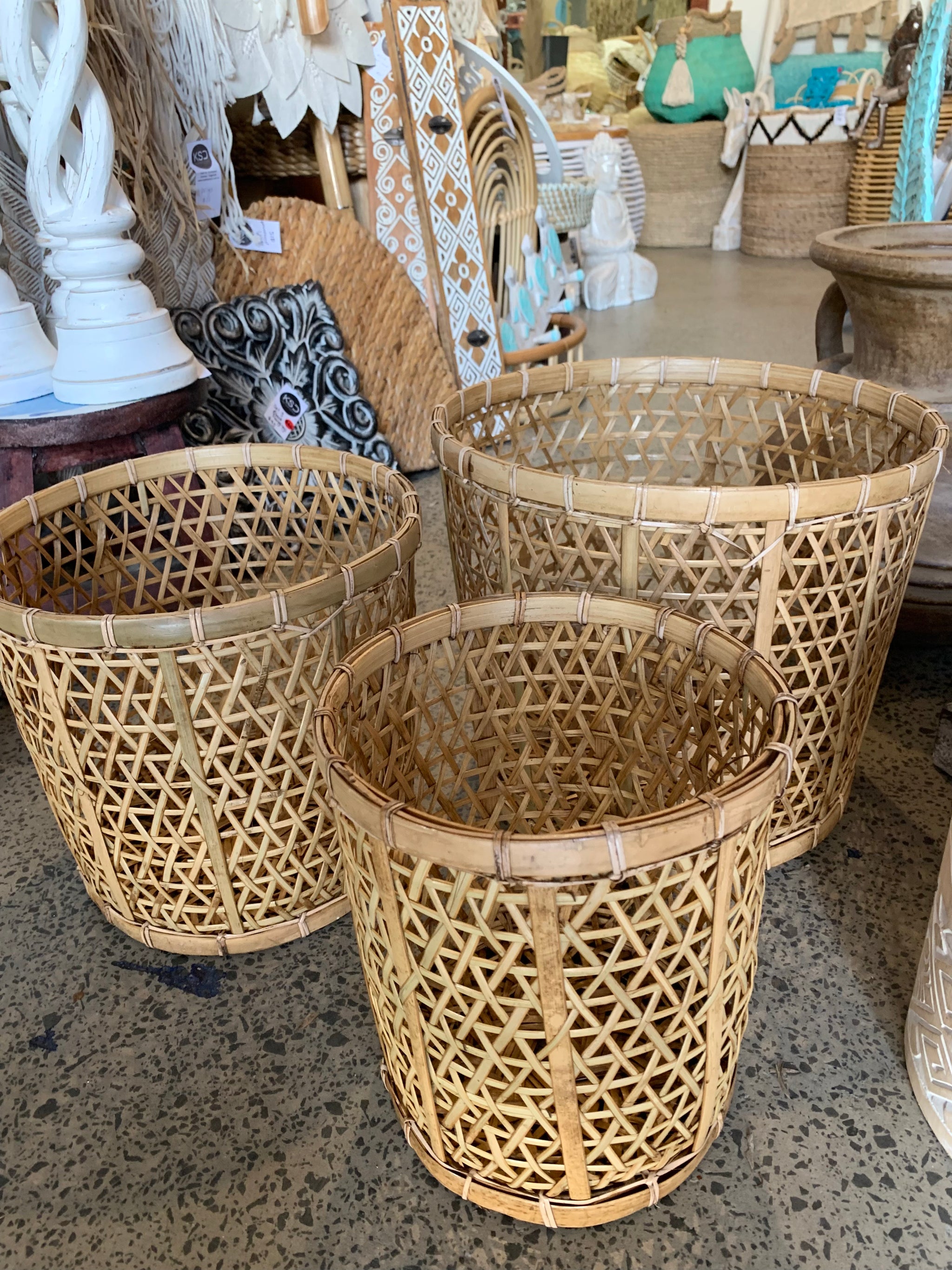 Natural Set 3 Woven Baskets. Usually $70