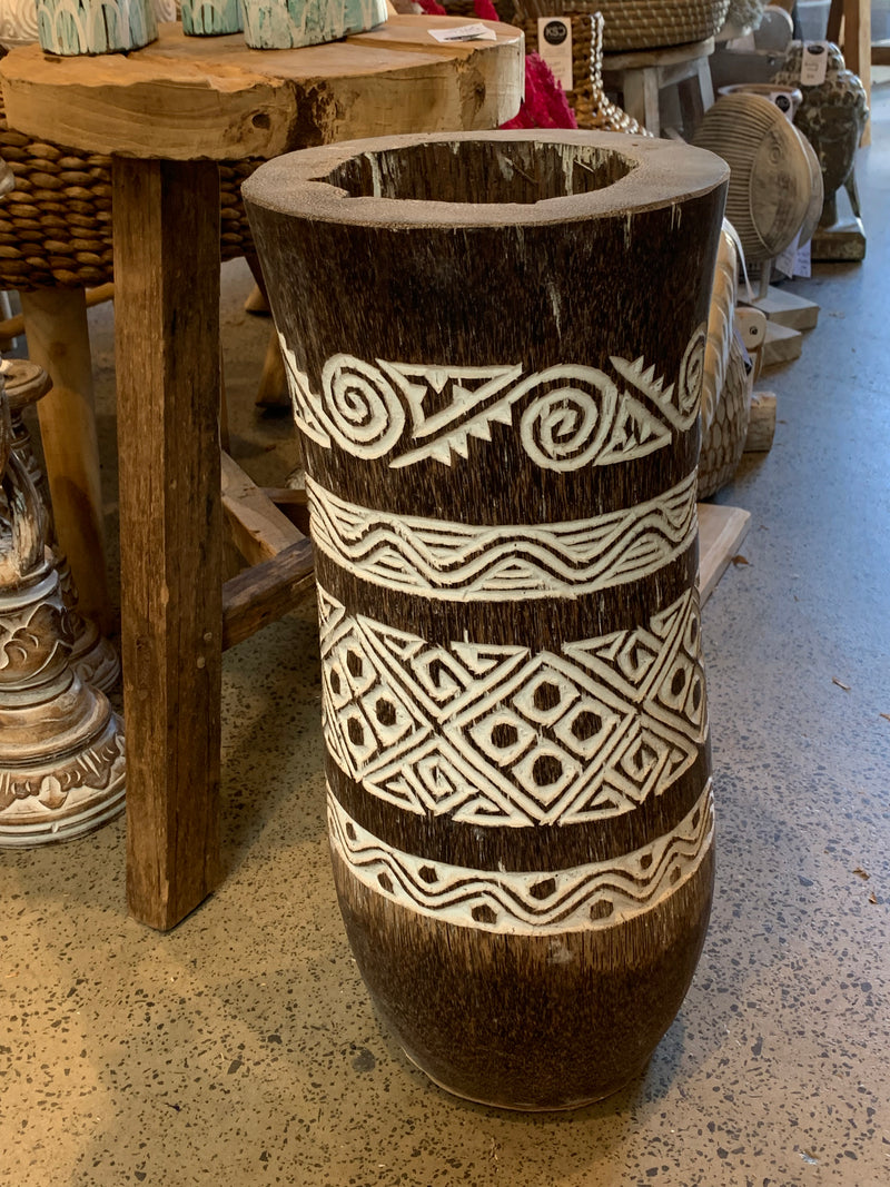 Clearance. Brown palm vase.  Usually $125