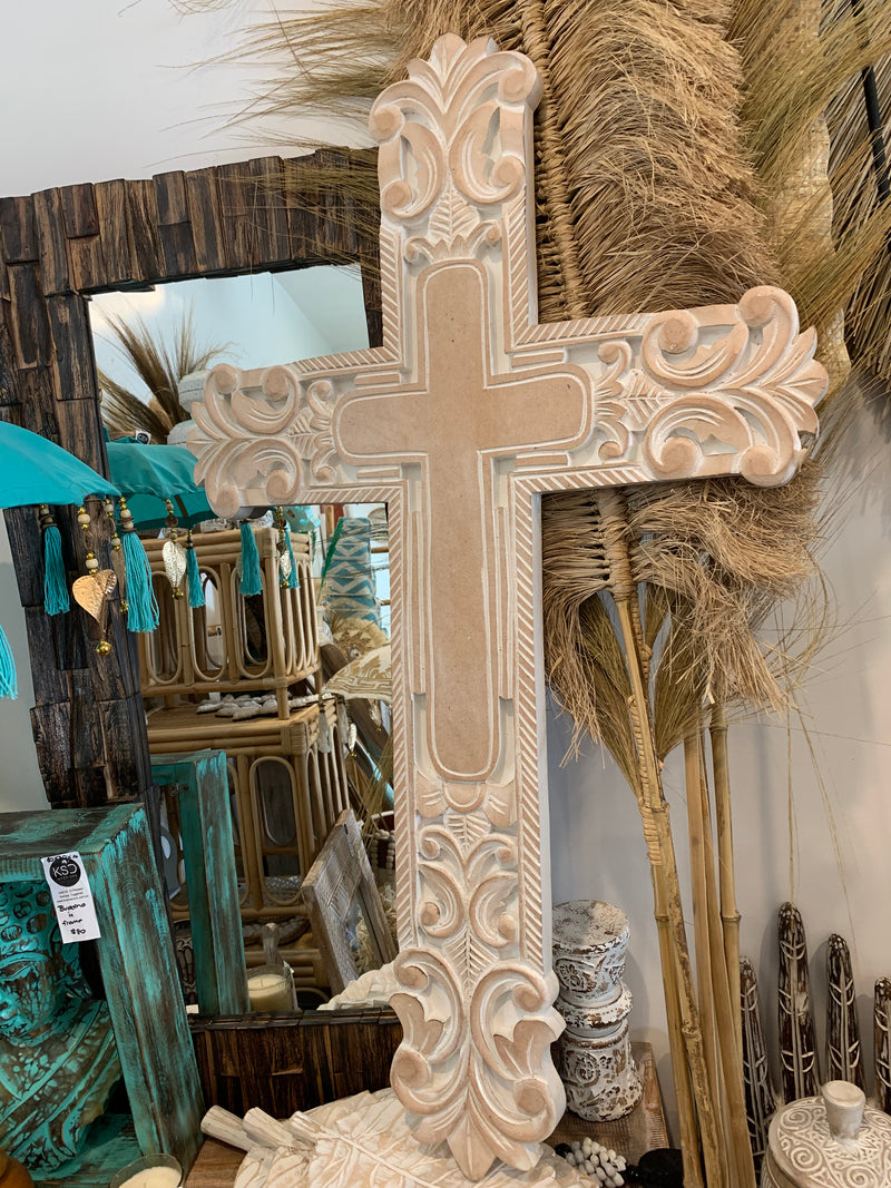 Large carved cross